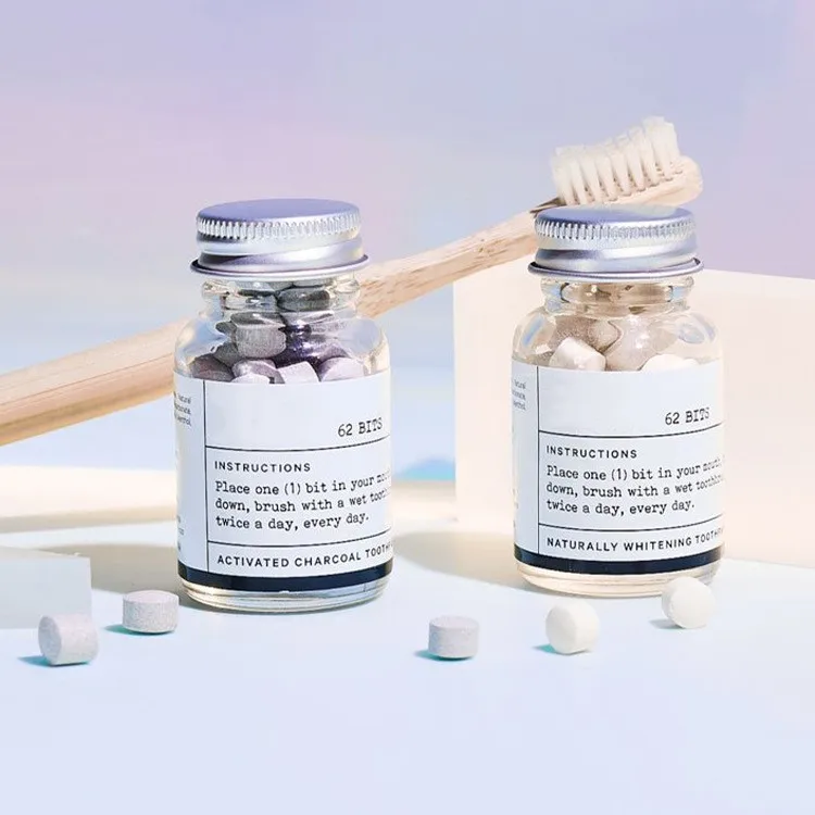 Wholesale Private Label Travel Toothpaste Tabs Chewable Solid Toothpaste Tablets