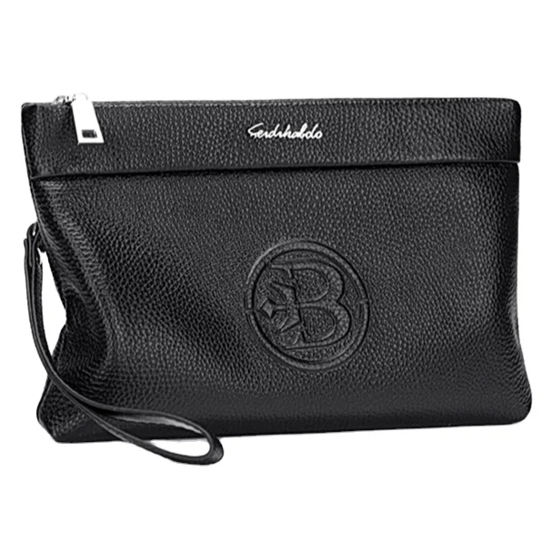 Мужская сумка-конверт из первого слоя воловьей кожи, клатч