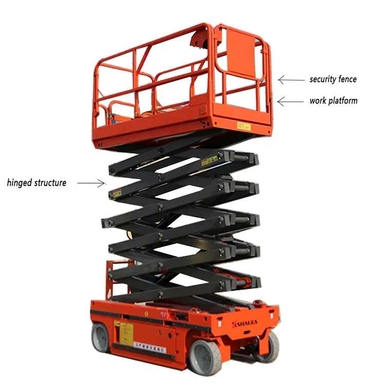 SHANDING 6m Hydraulic Aluminium Lifting Platform/Portable Single/Double Mast Aerial Work Lift Table