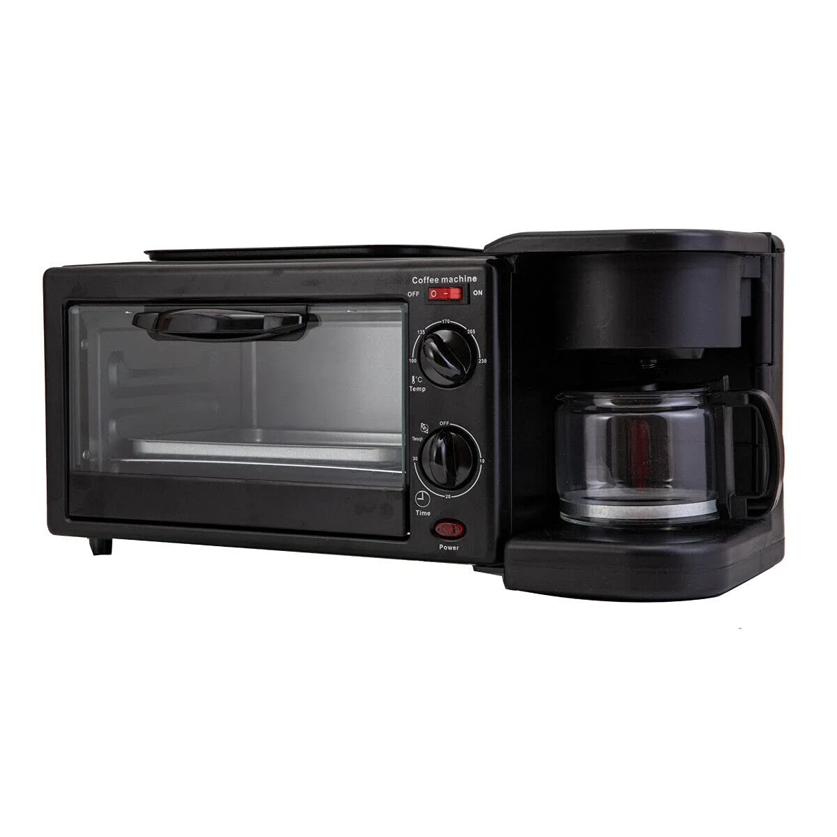 Multifunctional 3-in-1 Automatic Oven Toaster Light Food Machine Home Coffee Machine Breakfast Machine Multifunctional Use