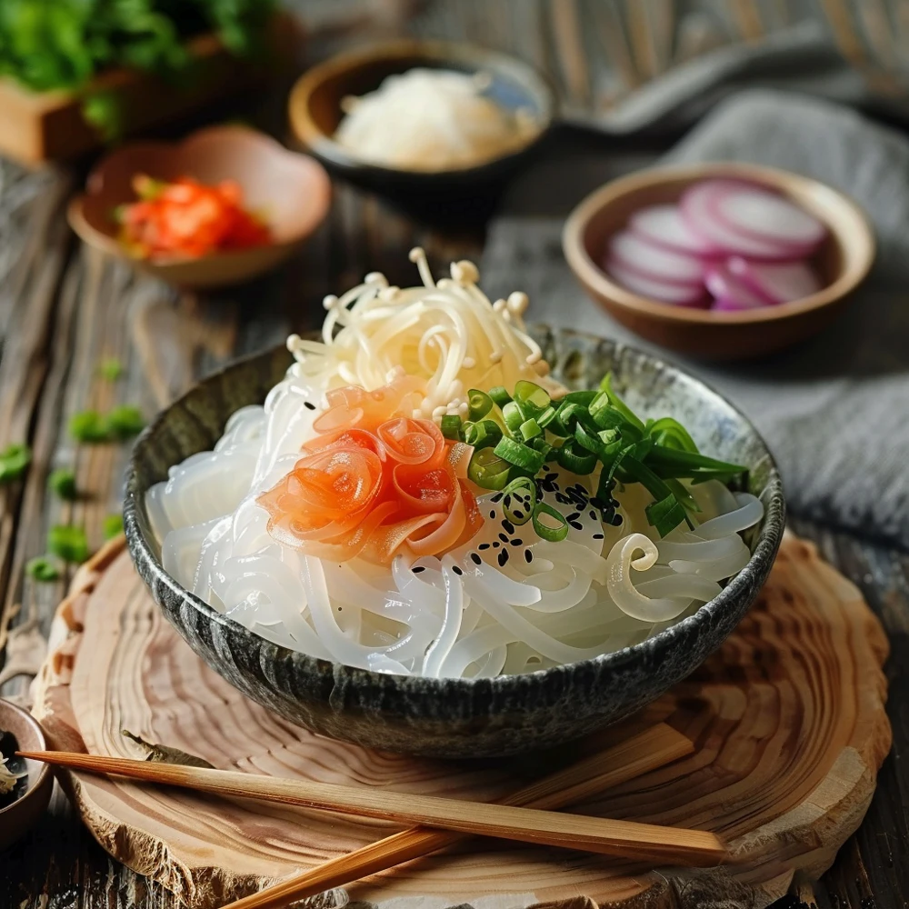 Custom Konjac Noodles Low Carb Shirataki Konjac Noodles Private Label Ramen Dietary Fiber Gluten Free Noodles