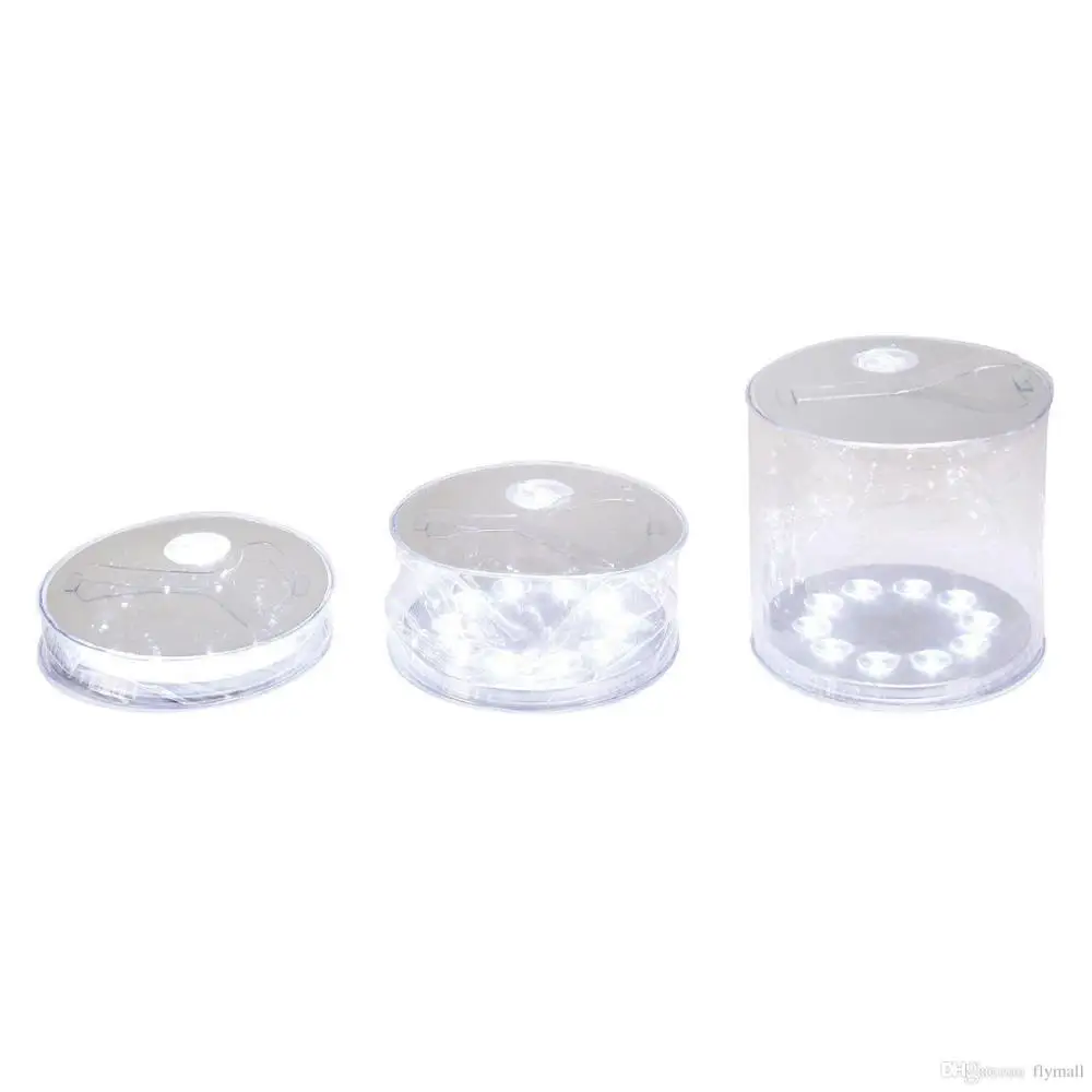 Inflatable Solar Light 10 LED Foldable Portable Camping Swimming Outdoor Tent Fishing Light