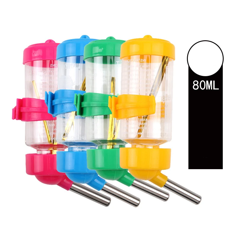 Anti Bite Plastic Rabbit Small Pet Hanging Dispenser Hamster Feeder Water Bottle Drinking Durable Universal