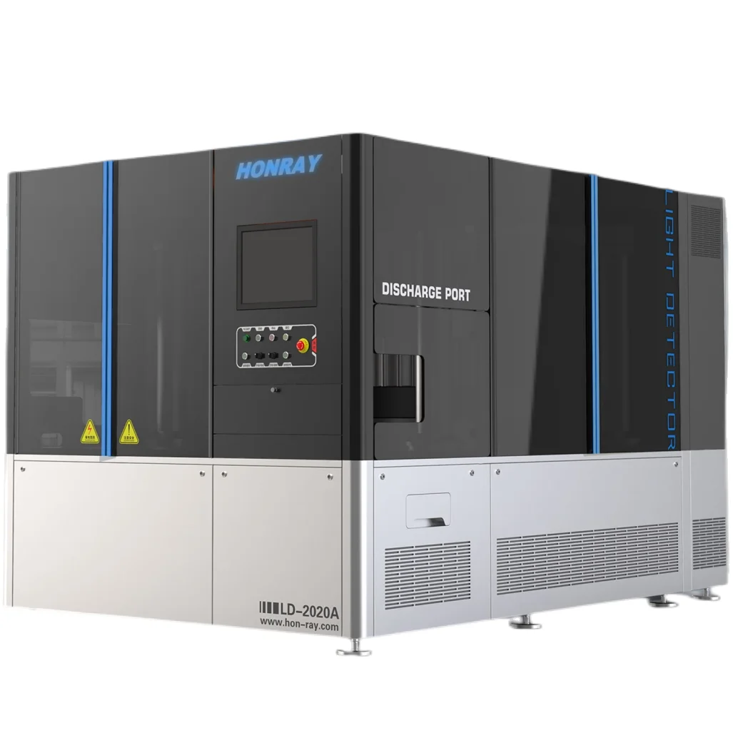 glass bottle visual light inspector optical inspection machine for large volume glass bottles automatic intelligent detector