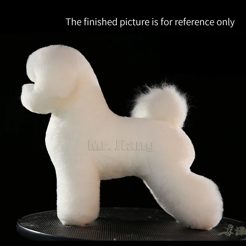 Mr.Jiang Bichon customized design Model Dog Wig used for the practice of grooming skills Bichon Fur In White (NO Mannequin)