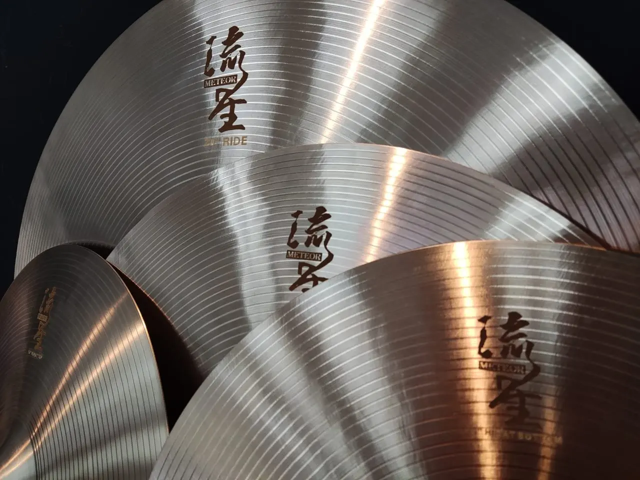 cymbal set professional b20 cymbals pack 5pcs handmade cymbals for drum set  Meteor series