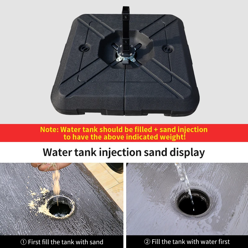 Customizable logo Stainless Steel Pole Patio Umbrella with solar energy led for outdoor garden beach pool courtyard backyard