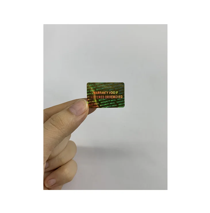 Логотип на заказ с эффектом 2 D/3 D оставляет после отрыва золотые цветные голографические наклейки