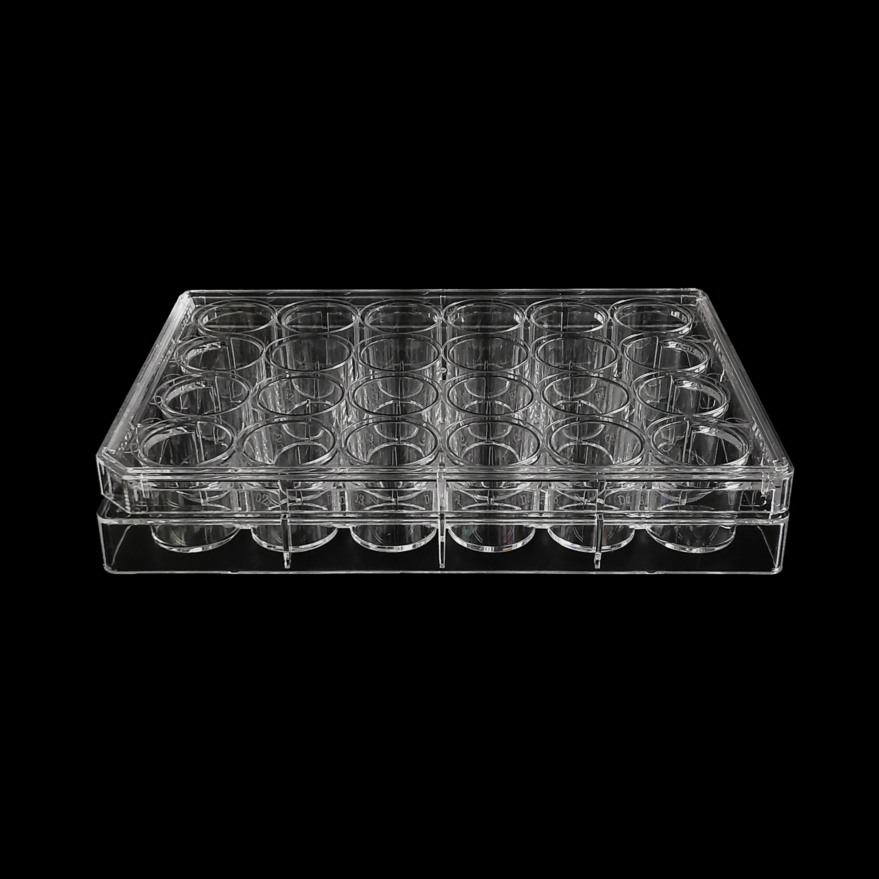 Wholesale Laboratory Polystyrene Rigid Plastic Packaging TC Treated 24-well Cell Culture Plate Dish