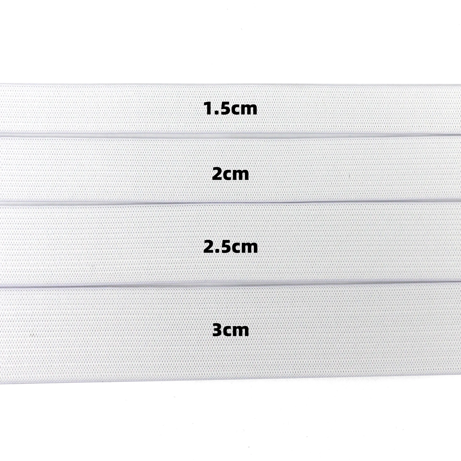 Прямая поставка с фабрики распродажа черно-белая плоская вязаная эластичная шпуля для ремесленных изделий шитья изготовления брюк и париков