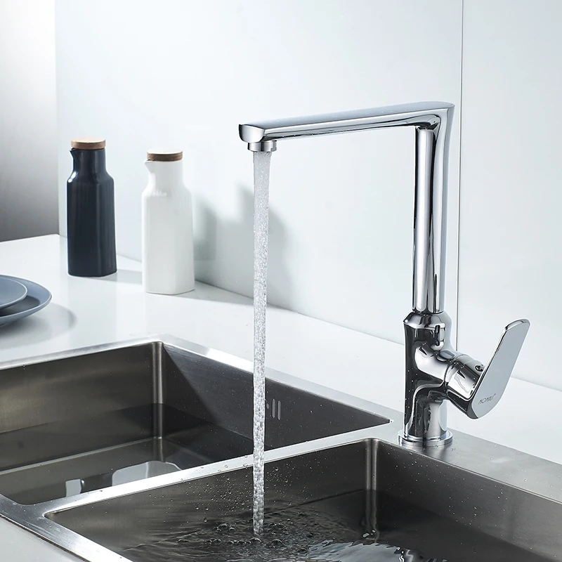 Momali contemporary design parts commercial flexible kitchen faucet for kitchen sink water saving single lever hot cold water