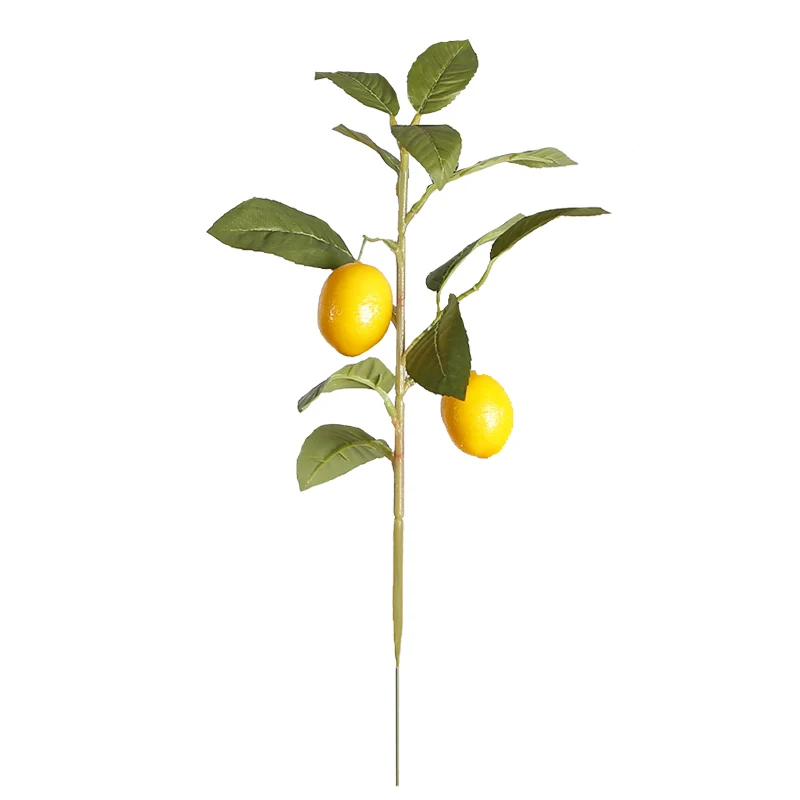 42cm Artificial Plants Artificial Lemon Branches Artificial Lemon with Leaf for Home Decor
