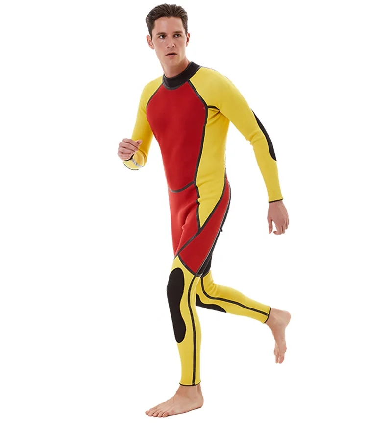 DIVESTAR One Piece  Rescue Suit Fluorescent Yellow Color or Green Sucba Diving Neoprene Wetsuits