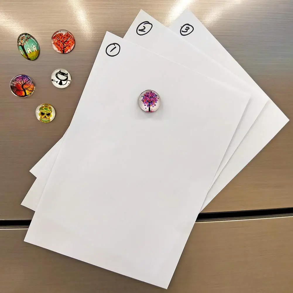 OEM 30 мм, стеклянный магнит на холодильник, магнит на холодильник с сильным магнитом