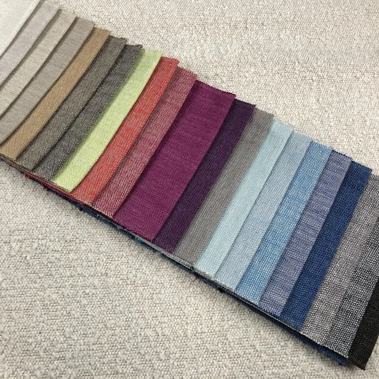 Made to order 97% polyester 3% linen indian hemp upholstery fabric luxury design