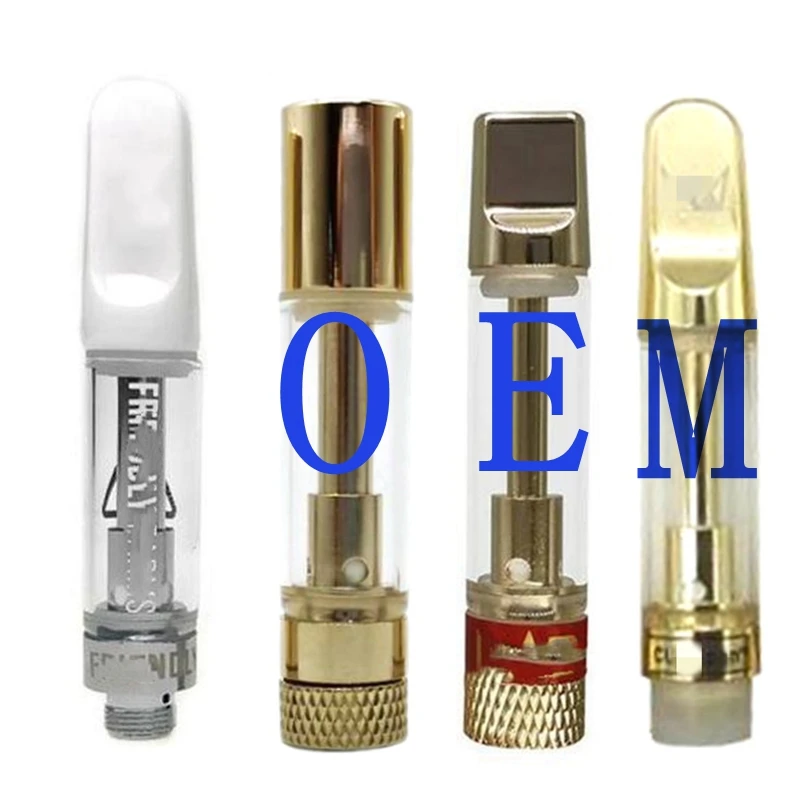 Wholesale  CBD Cartridge Vape Cartridges tank Atomizer  disposable Vapes 0.8/1.0ml  Vaporizer  Coil pen