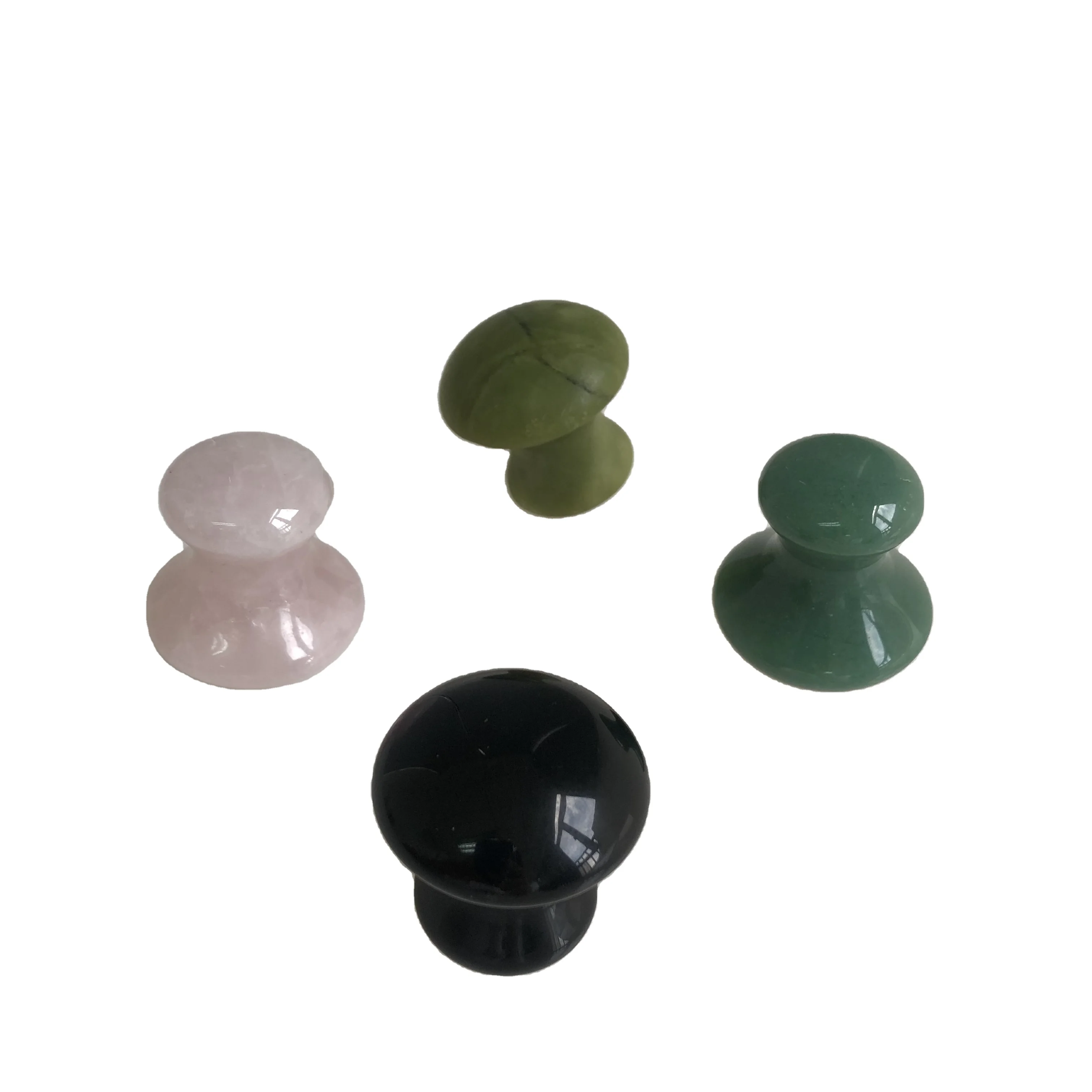 Manufacturer  Obsidian Jade Mushroom Guasha Stone  Massage Gua Sha Tool for Facial and Body
