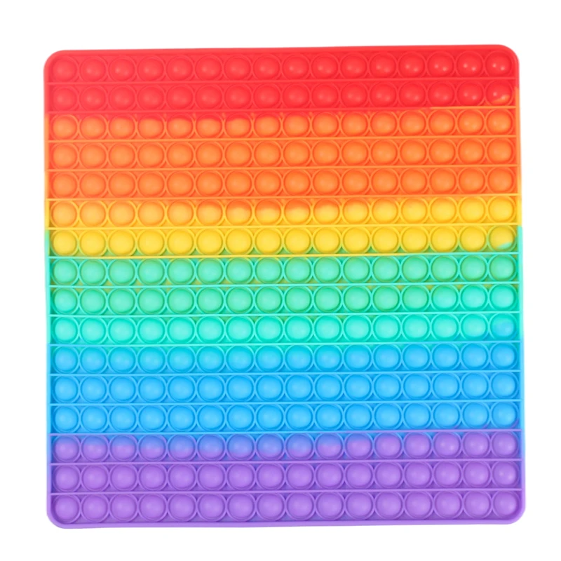 silicone multiplication number sensory push bubble fidget toy rainbow giant jumbo big large size toy for kids,adults