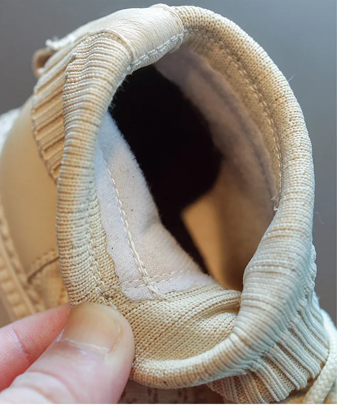 Модные ботильоны для девочек, новые зимние ботинки Martin, детские ботинки-носки