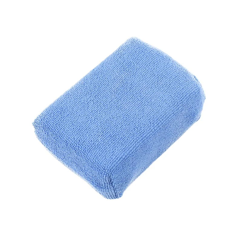 Синие прямоугольные Аппликаторы из Микрофибры губки для мытья автомобиля губка для очистки воска аппликатор подушка