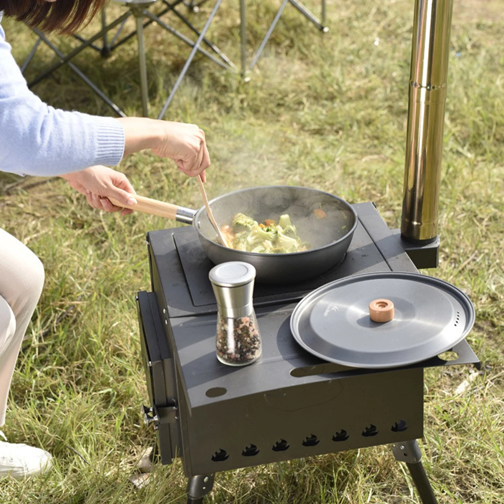 Warmfire Camping Wood Stove Portable Tent Stove Titanium Camping Stove