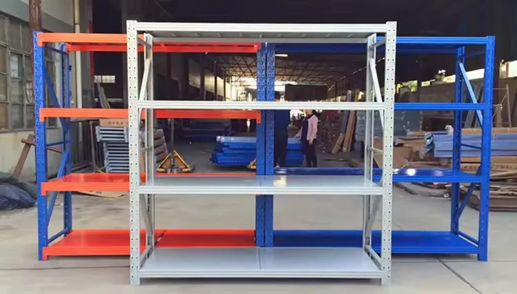 Warehouse Shelf Medium Duty Racking 200kg Long Span Storage Racks Steel Stacking Shelving Warehouse Shelving
