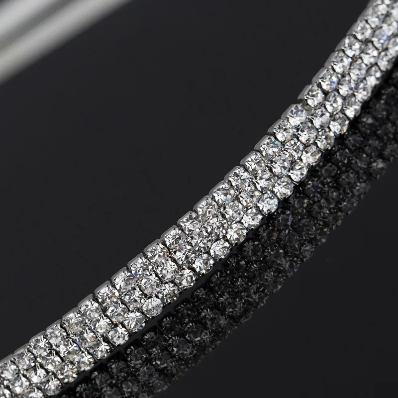  New Super America star models Korean jewelry sweet lady temperament Crystal tiara headbands hair accessories