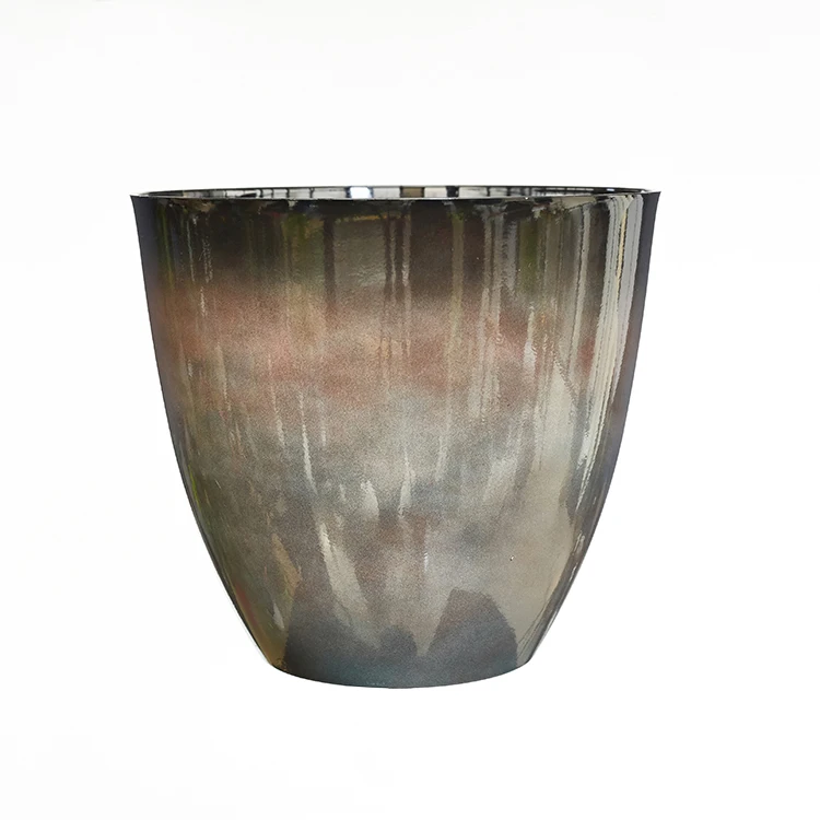 plant pot factory egg shape resin pottery plastic large modern style glazed effect ceramic face flower pot planters