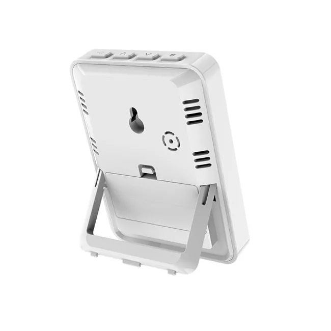 Backlight LCD Display Alarm Temperature Humidity backpacking Thermometer Hygrometer With Time