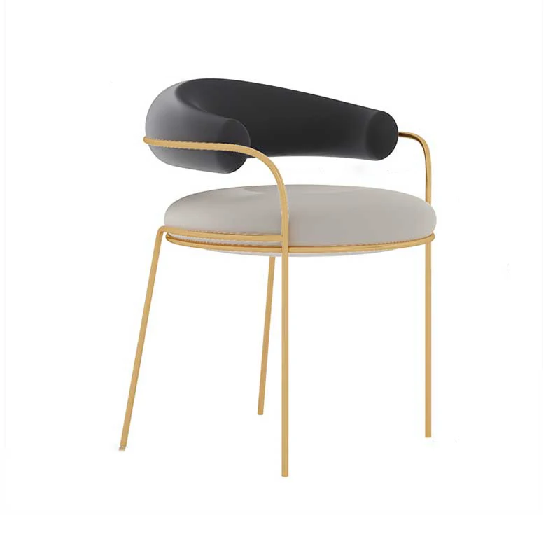 Modern Wooden Fabric Restaurant Upholstered Dining Chair