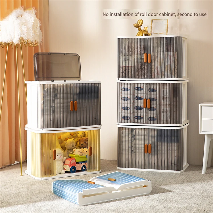 New design Transparent PP Plastic Storage Containers Multifunction Large Capacity Storage Drawer For Clothing and toys