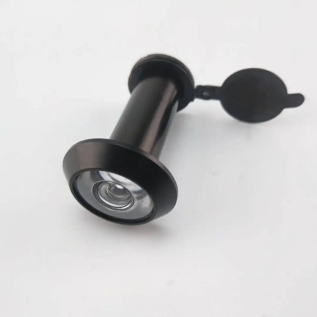 Good price for High quality decorative accessory black peephole door viewer with cover (60058390738)