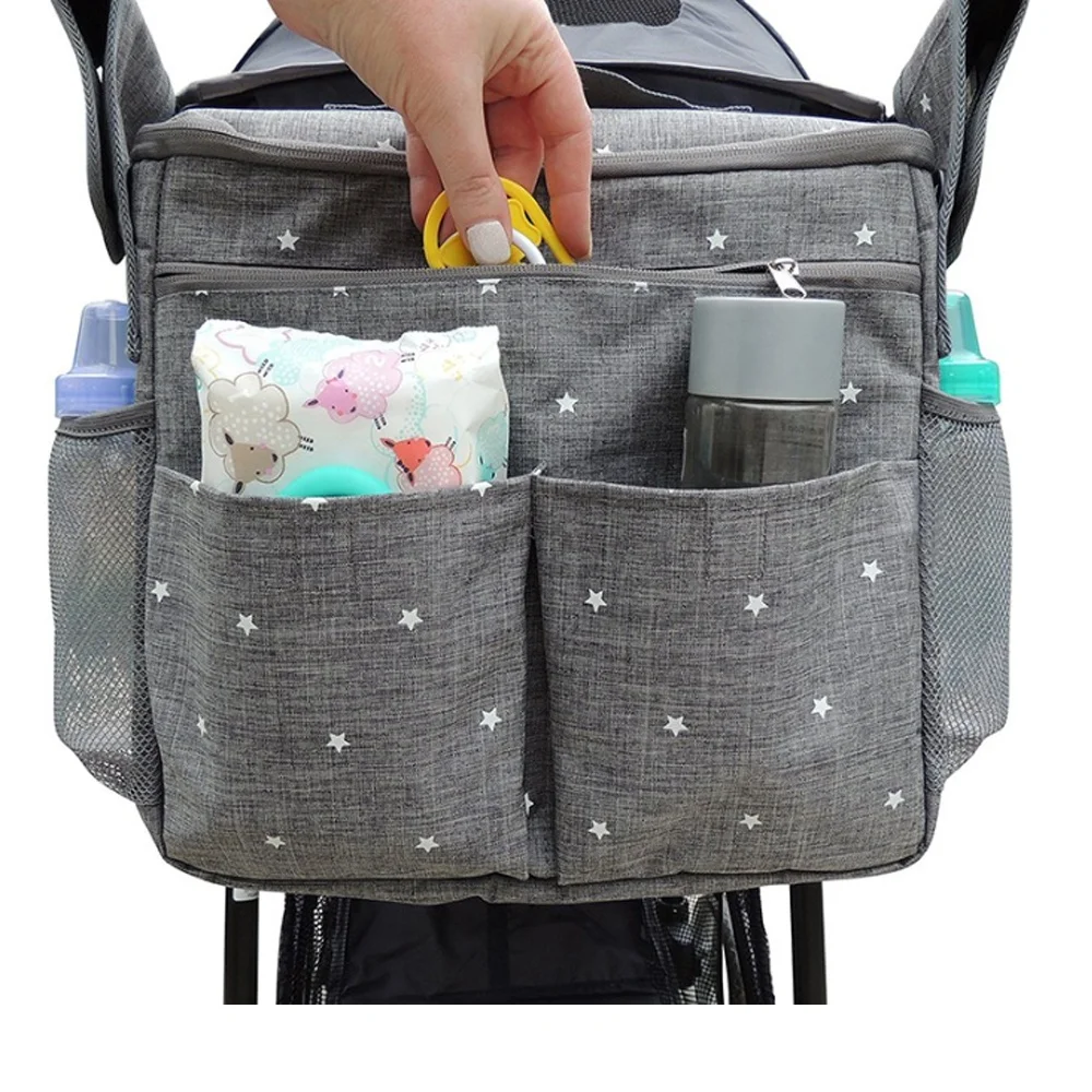 High Quality Trolley Deluxe Buggy Bag Organizer Maternity Mummy Baby Diaper Storage Stroller Buckle Organizer Shoulder Bag