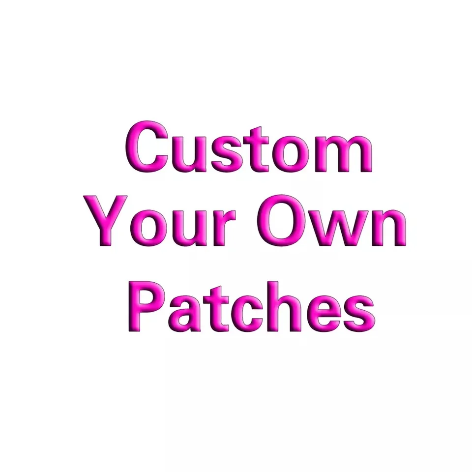 Custom made chenille embroidery patch brand logo shoes, hats, bags, heat transfer printing silicone patch clothing accessories