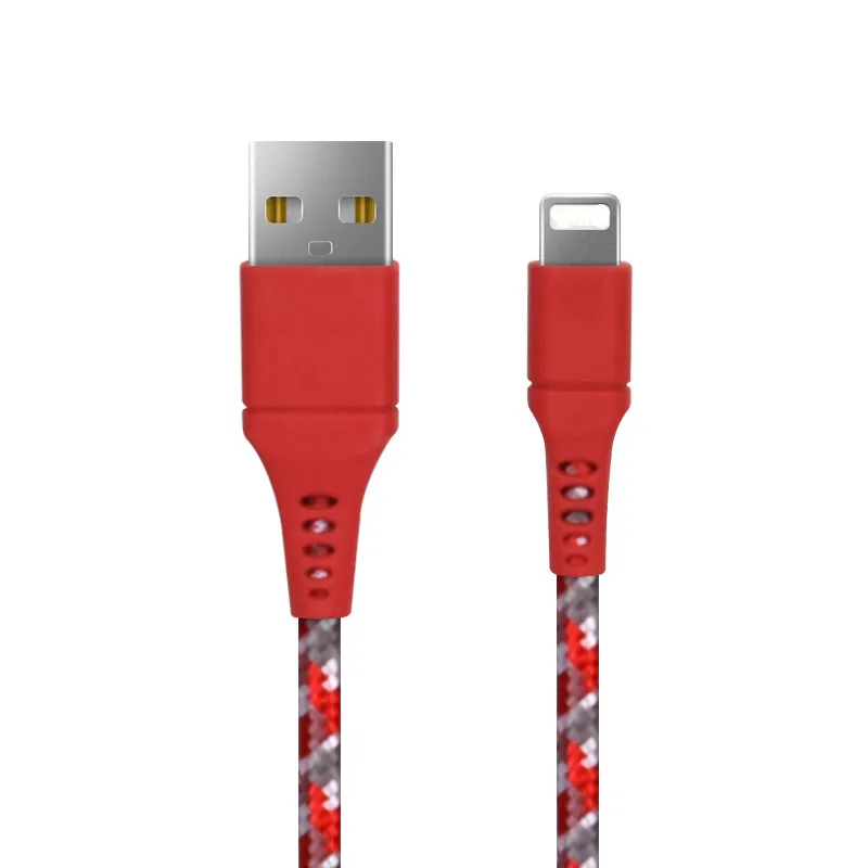 1m/2m/3m Nylon Braided Micro USB Cable Data Charger Cable For Samsung Huawei Android Phone USB Micro Cable for Apple