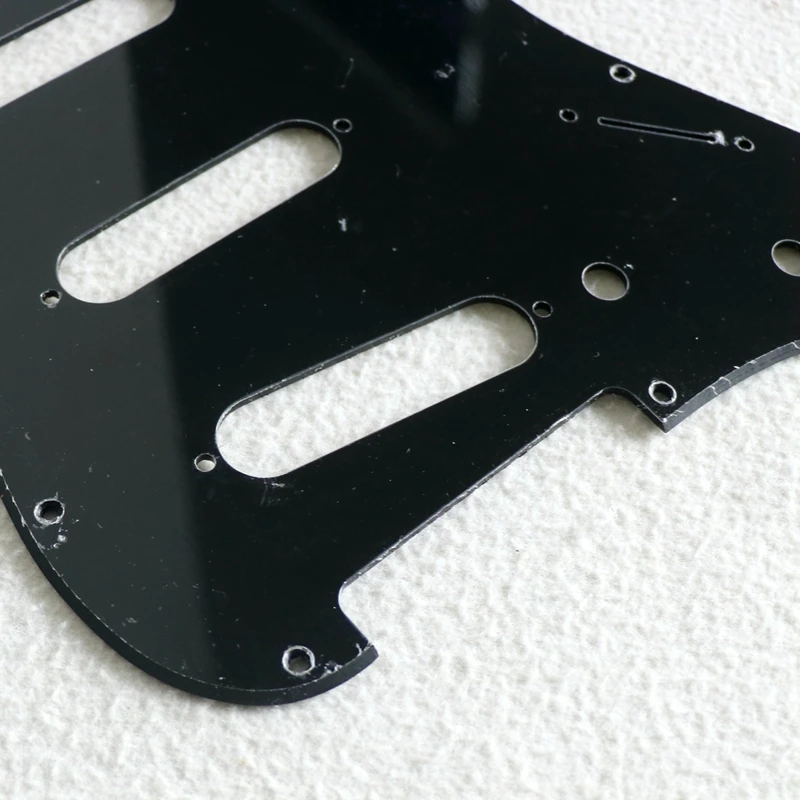 US standard Black 1ply SSS electric guitar pickguard for ST guitar parts replacement online sale