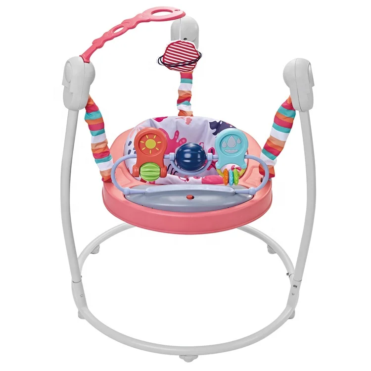 Newborn Baby Swing Rocking Chair Rotating Jumper Stand Activity Center  Jumping Walker For Toddler