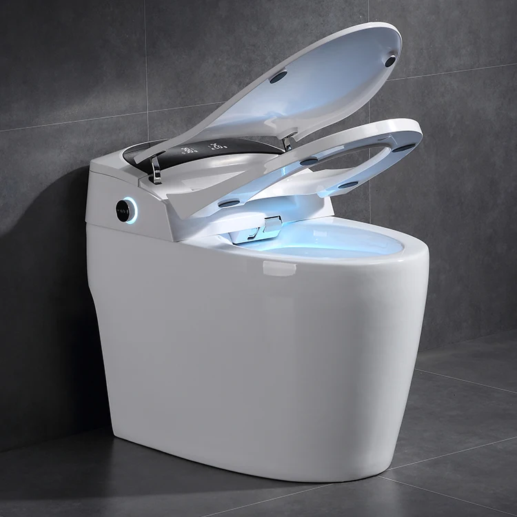 Fully automatic 110V/220V hotel one piece sanitary self clean bathroom wc electric bidet closestool intelligent smart toilet