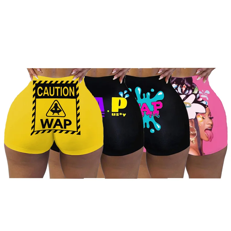 Hot Sale Summer Training Polyester Custom Jogger Cycling Workout Compression Biker Shorts Women shorts For Gym