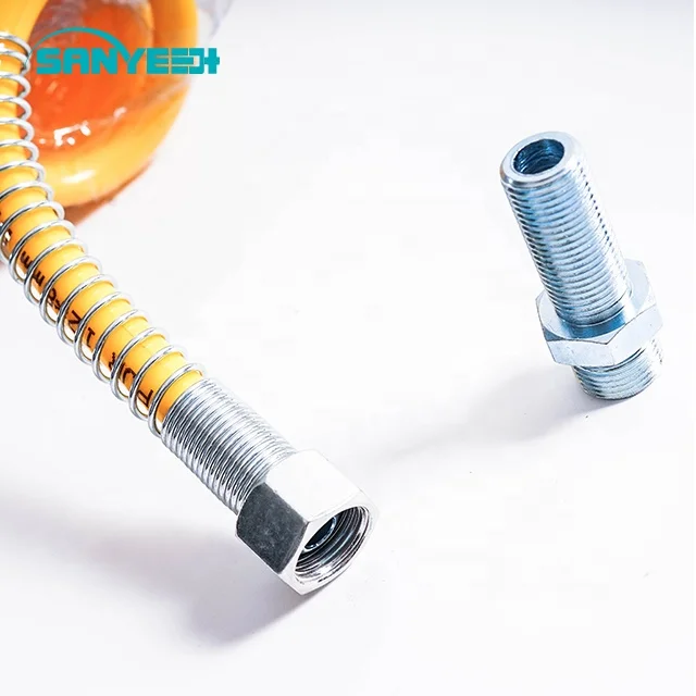 PU 12*8mm Yellow Trailer Service Spiral Line Air Coils Coiled Air Tube with Nuts