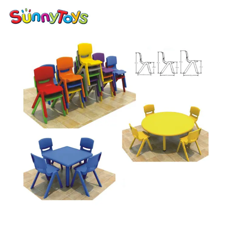 Nursery School Furniture Kids Study Table and Chair Set
