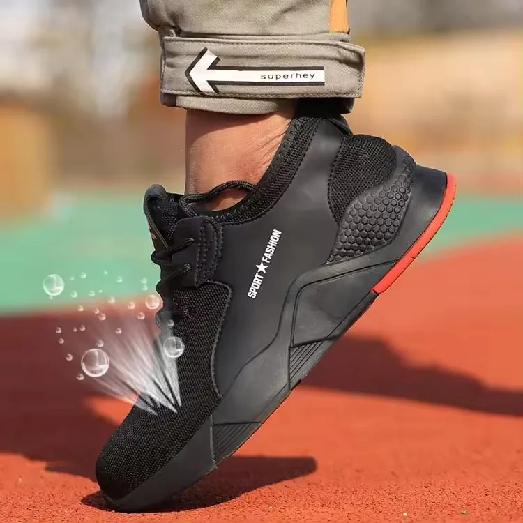 2024 New Arrival Breathable Men Safety Shoes Steel Toe Non-Slip Work Boots Male Safety shoes Working Shoes