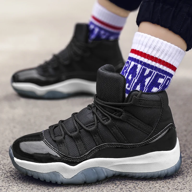 
Boys Girls Basketball Shoes 2019 New Kids Sneakers Thick Sole Outdoor Non-slip Sports Shoes Footwear Children Shoes Basketball 