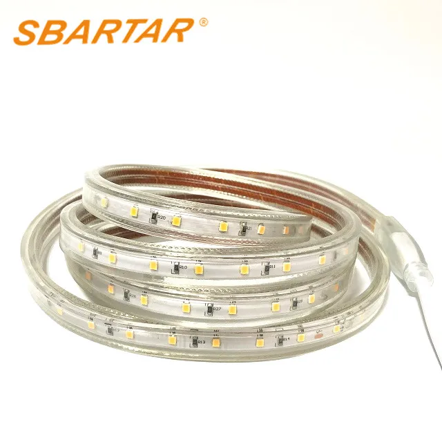
OEM High Voltage LED Strip Lihgt 50m/roll Cuttable CW/WW Tape Light 