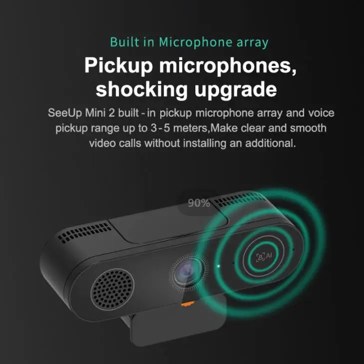 Wedoinnov SEEUPMINI2 портативный USB Plug and Play 2k веб-камера 1080p Full HD видеоконференции