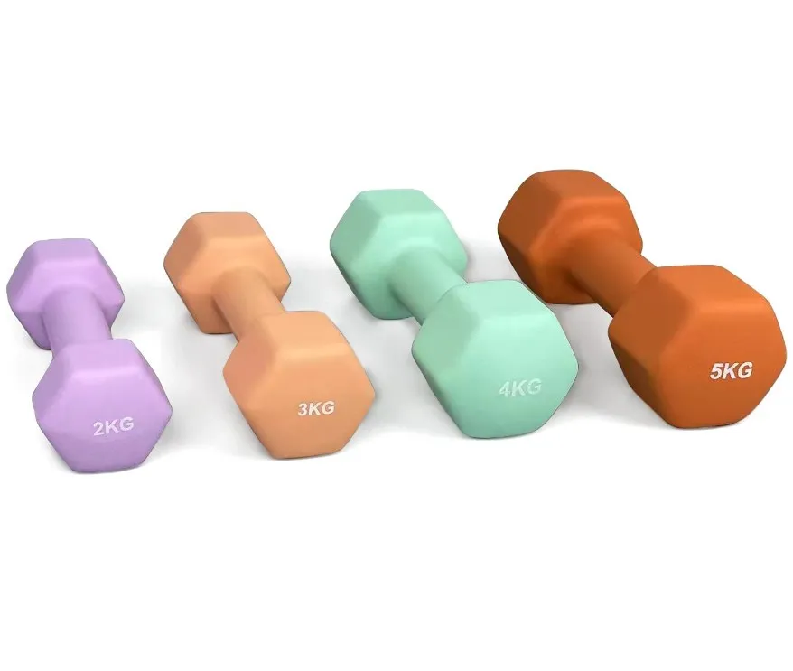 Factory wholesale pro grade vinyl dumbbell neoprene dumbbell