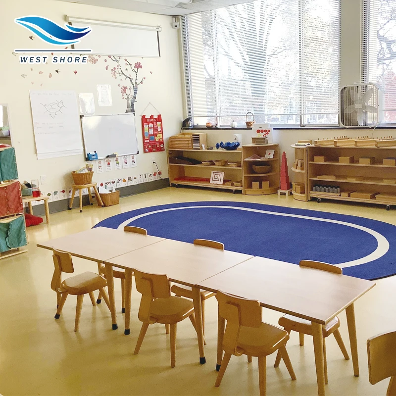 Kindergarten Educational Classroom Furniture Preschool Day Care Furniture Table And Chair Set Montessori Nursery Childcare