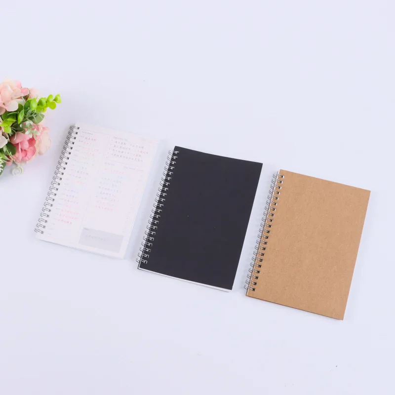 HongShun wholesale custom List of notes Agenda weekly calendar planner  spiral notebook