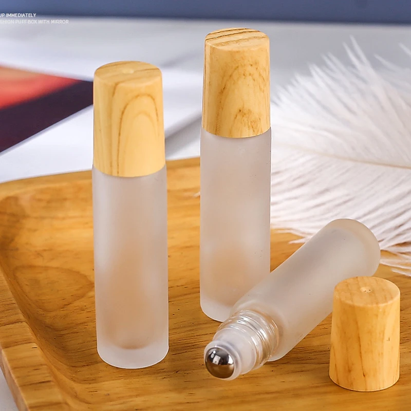 Оптовая продажа, косметическая упаковка, прозрачные роликовые бутылочки с оттенком для губ, 10 мл для масел