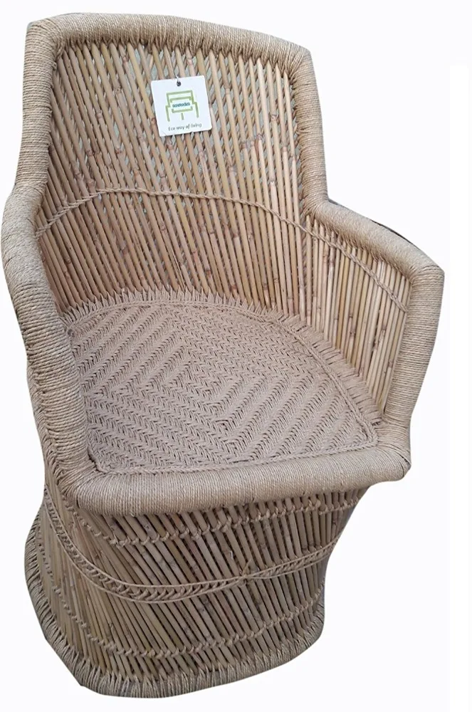 New trend outdoor luxury eco friendly cane /bamboo garden chair and table furniture set for patio/cottage/courtyard/terrace